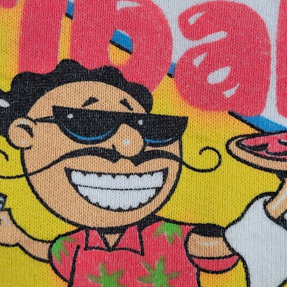 Vintage 80s Pizza Surfer Sweatshirt XL 22x25 Garibaldi - Picture 14 of 15